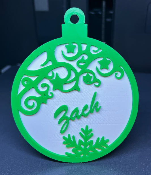 Customized 3D Printed Tree Ornament